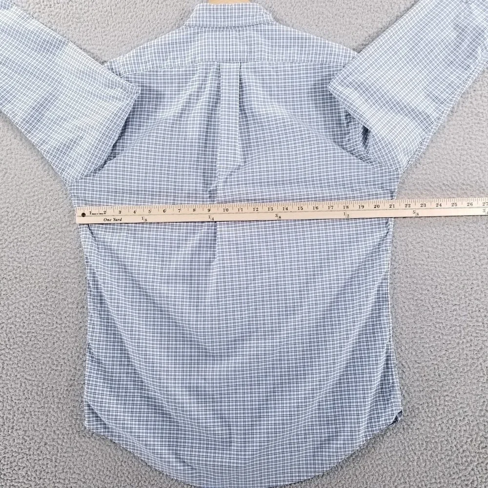 Ralph Lauren Shirt Mens Medium Blue Classic Fit Performance Sport Tech Check